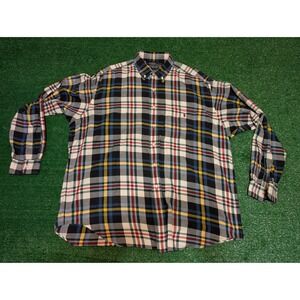 Polo Ralph Lauren‎ Plaid Multicolor Button Down Shirt Long Sleeve Cotton XL